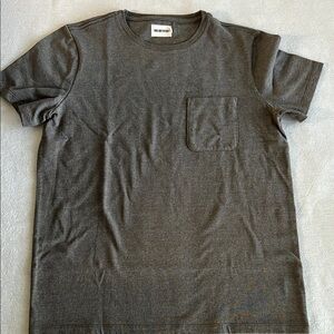 Taylor Stitch Heavy Bag Gray Short Sleeve Tee Classic Crew Neck